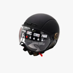 Casque Jet Noir Mat